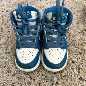 Toddler's Jordan 1 Retro High OG True Blue/White-Cement Grey